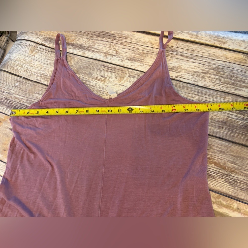 Athleta Nightfall Jumpsuit Purple Mauve Wide Leg V-Neck Sleeveless Relaxed Small - Picture 6 of 6